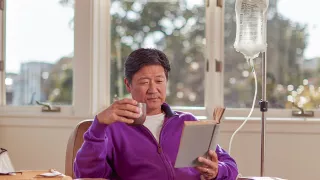 Patient receives CAPD therapy in their home