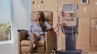 Patient receiving treatment