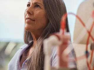 Patient receiving treatment
